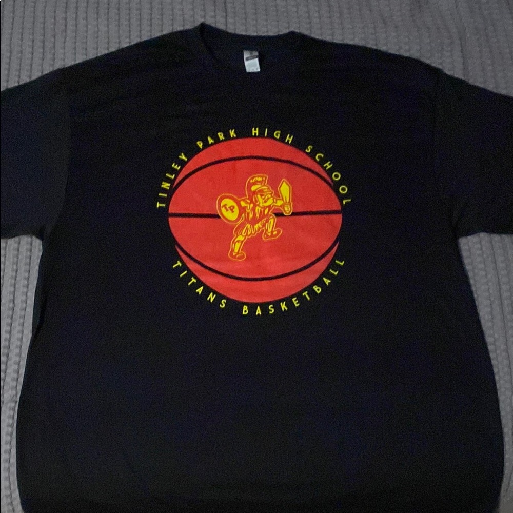 Black Tinley Park High School Basketball T-Shirt